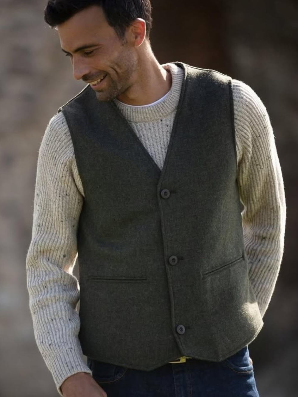 John Partridge / Stafford Tweed Waistcoat / NWT / Made in England